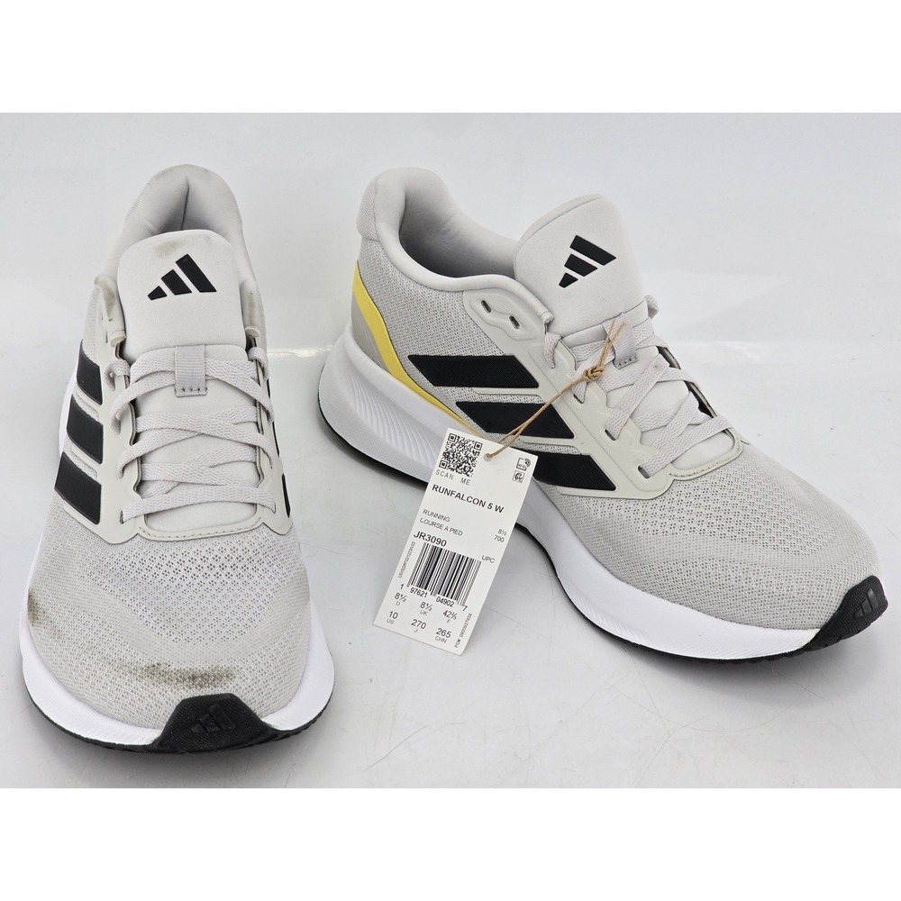 Adidas Runfalcon 5 W Women 10 Grey Running Shoes JR3090 - New